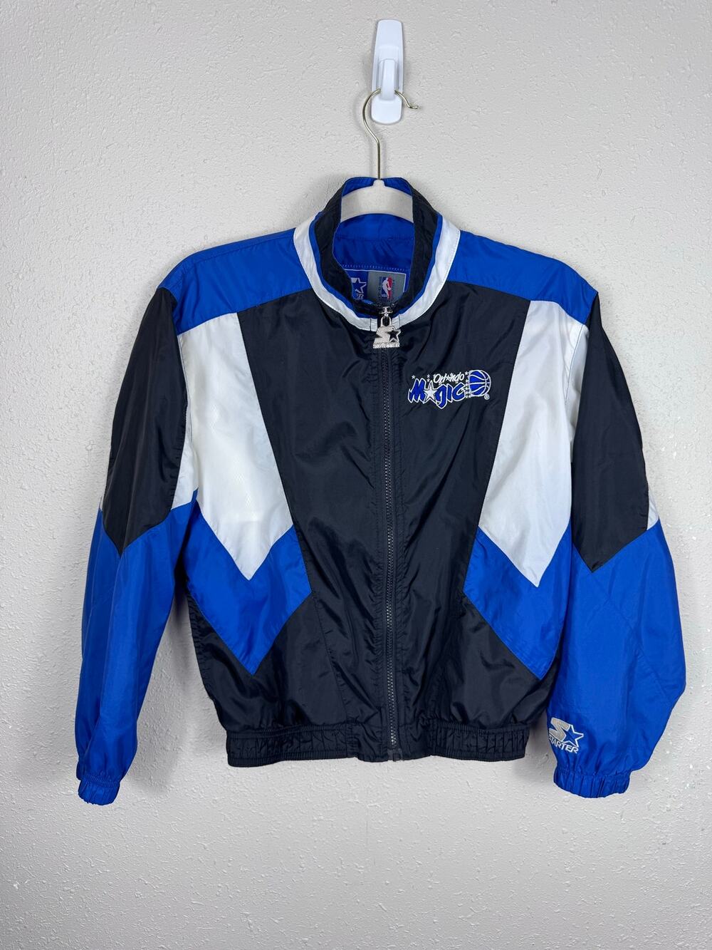 Vintage 90's Orlando Magic Starter Zip Windbreaker Size Youth Medium